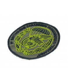 Ritex  Patch ricamato 1º Reggimento carabinieri paracadutisti Tuscania  cm. 5 x 8 su base tessuto verde militare