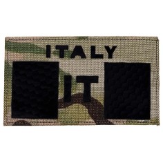 LA PATCHERIA: IT Italy Flag Laser-Cut IR MultiCam