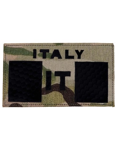 LA PATCHERIA: IT Italy Flag Laser-Cut IR MultiCam