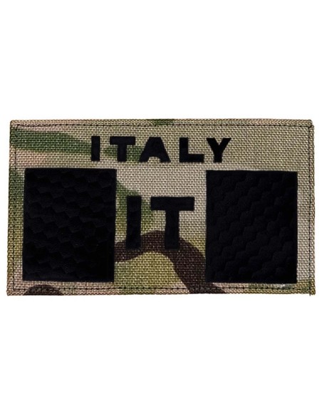 LA PATCHERIA: IT Italy Flag Laser-Cut IR MultiCam