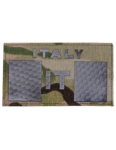 LA PATCHERIA: Bandiera IT Italy Taglio Laser IR MultiCam
