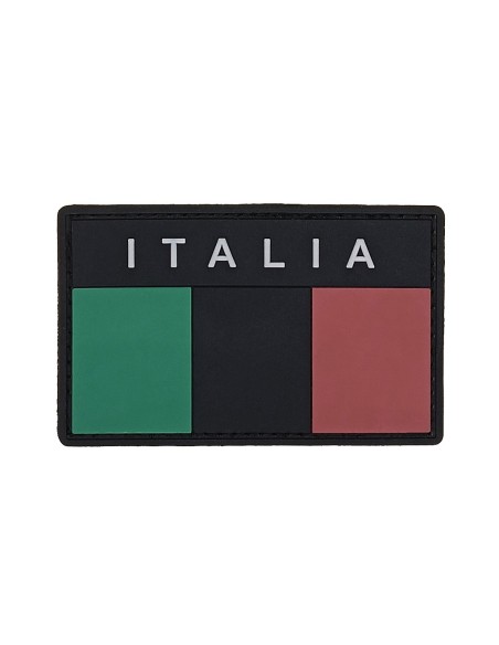 Bandiera Italia Low Vis Black PVC frontale