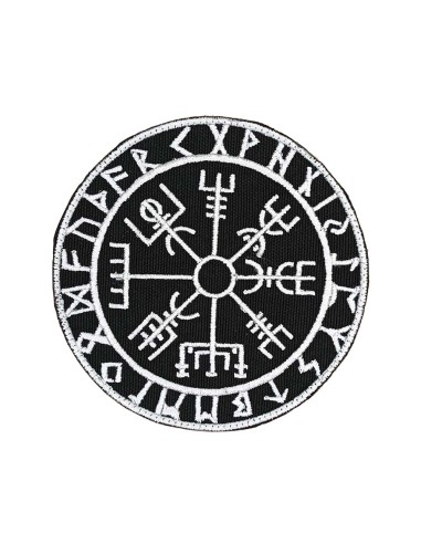 LA PATCHERIA: Vegvisir Runic Compass Black