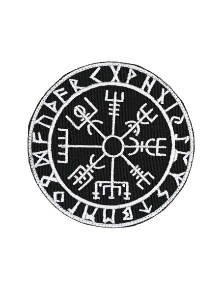 LA PATCHERIA: Vegvisir Runic Compass Black