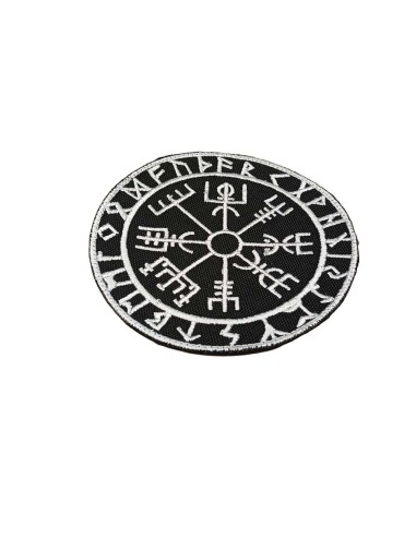 LA PATCHERIA: Vegvisir Runic Compass Black