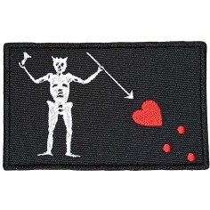 LA PATCHERIA: Blackbeard Flag Big Black